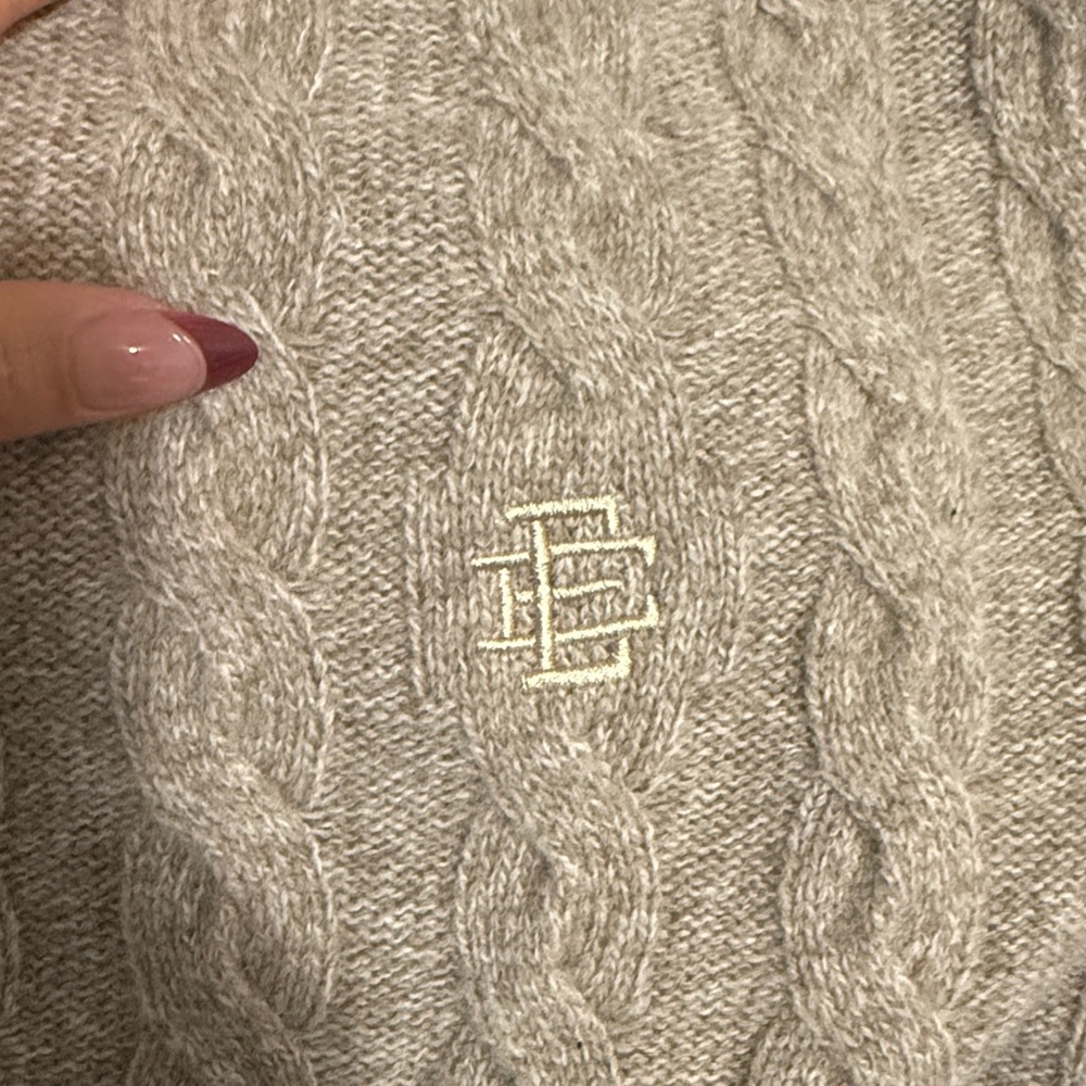 ERIC EMANUEL CABLE KNIT ZIP UP - Picture 2 of 2